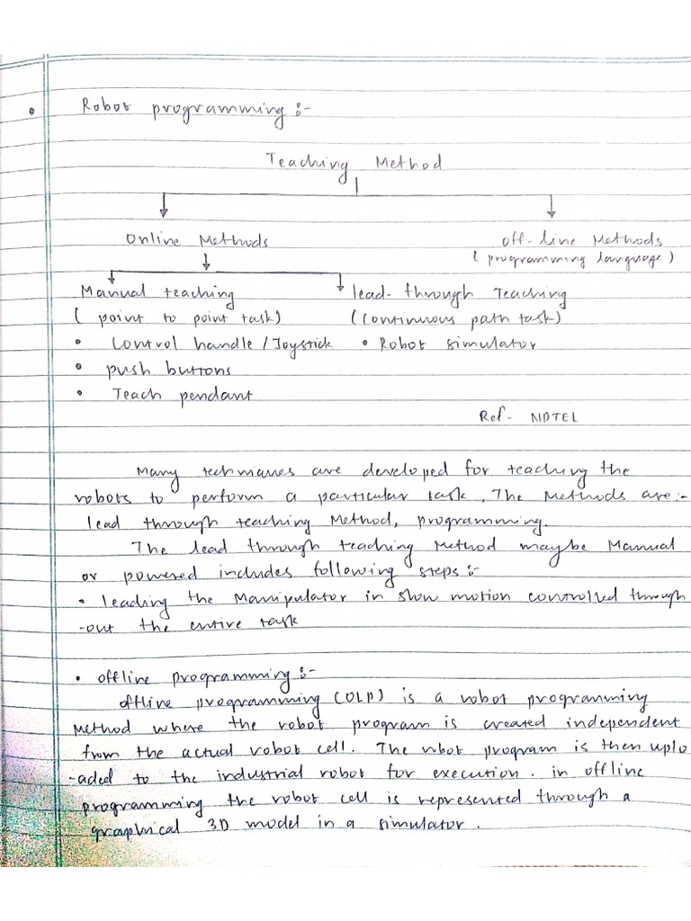 Robot Programming | PDF