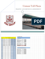 Usman Toll Plaza: 12 Months Traffic and Revenue Assessment