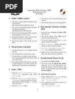 Linux AWK Instruction Sheet English PDF