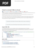 How To Convert XML To Excel - Data Pipeline