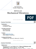 Vibration - Lecture 1