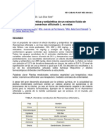 Actividad Diuretica y Antipiretica de Un Extracto Fluido de Rosmarinus Officinalis L. en Ratas PDF