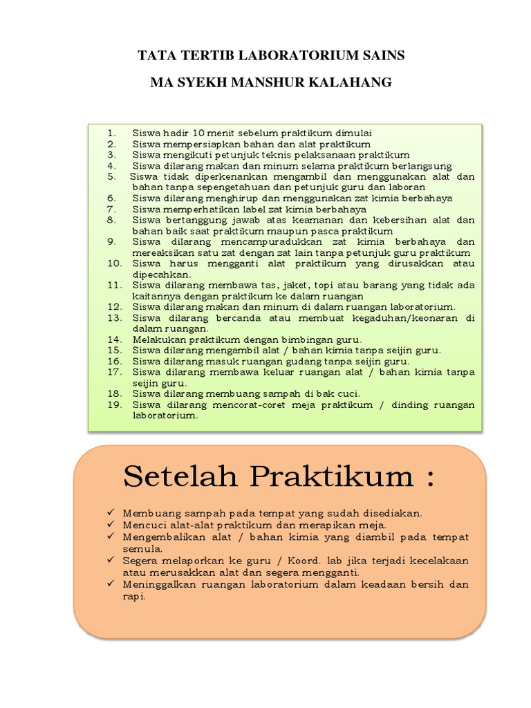 Tata Tertib Lab Ipa PDF