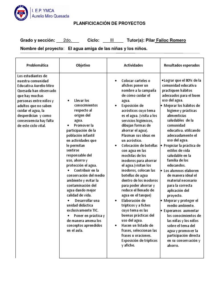 Proyecto de Aula 2do. Grado | PDF | Reciclaje | Póster