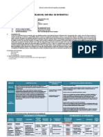 Sílabo de La Sub Área de Matemática Inicial I