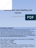 Construction Sites Fatalities and Injuries