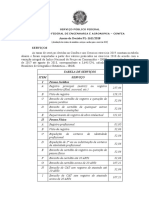 Taxas de Serviços Ao Confea e Aos Creas 2019