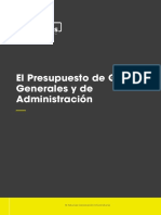 Presupuestos Generales de Gastos y de Administracion