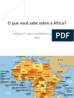 Power Point O Que Você Sabe Sobre A África?