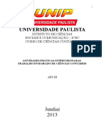 Aps 3º Semestre Unip