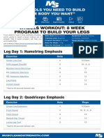 Wheels Work Out 8 Week Program To Build Your Legs