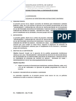 Especificaciones Tecnicas Para La Contratacion de Bienes Sanitarias Tuberias