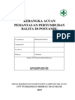 Kerangka Acuan Revisi Pemantauan Status Gizi Balita Di Posyandu