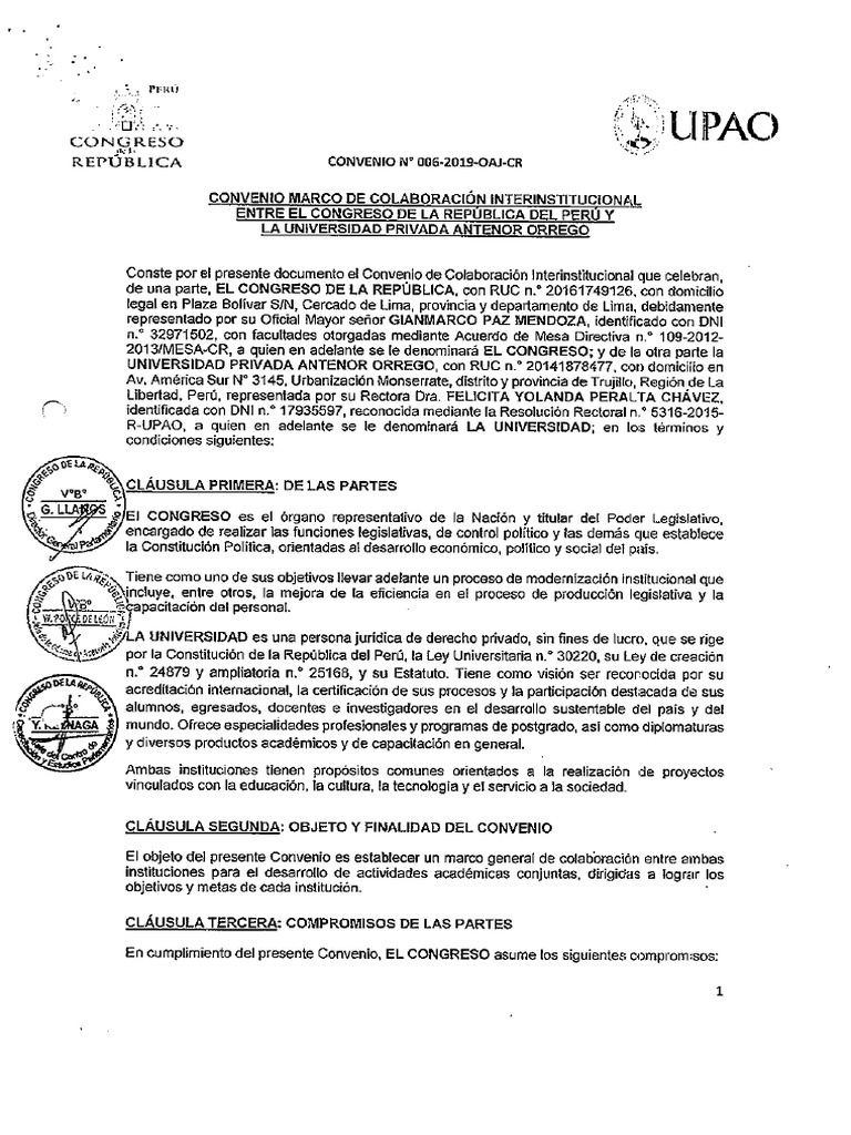 Modelo de Convenios UNIVERSIDADES CON INSTITUCIONES PUBLICAS PDF