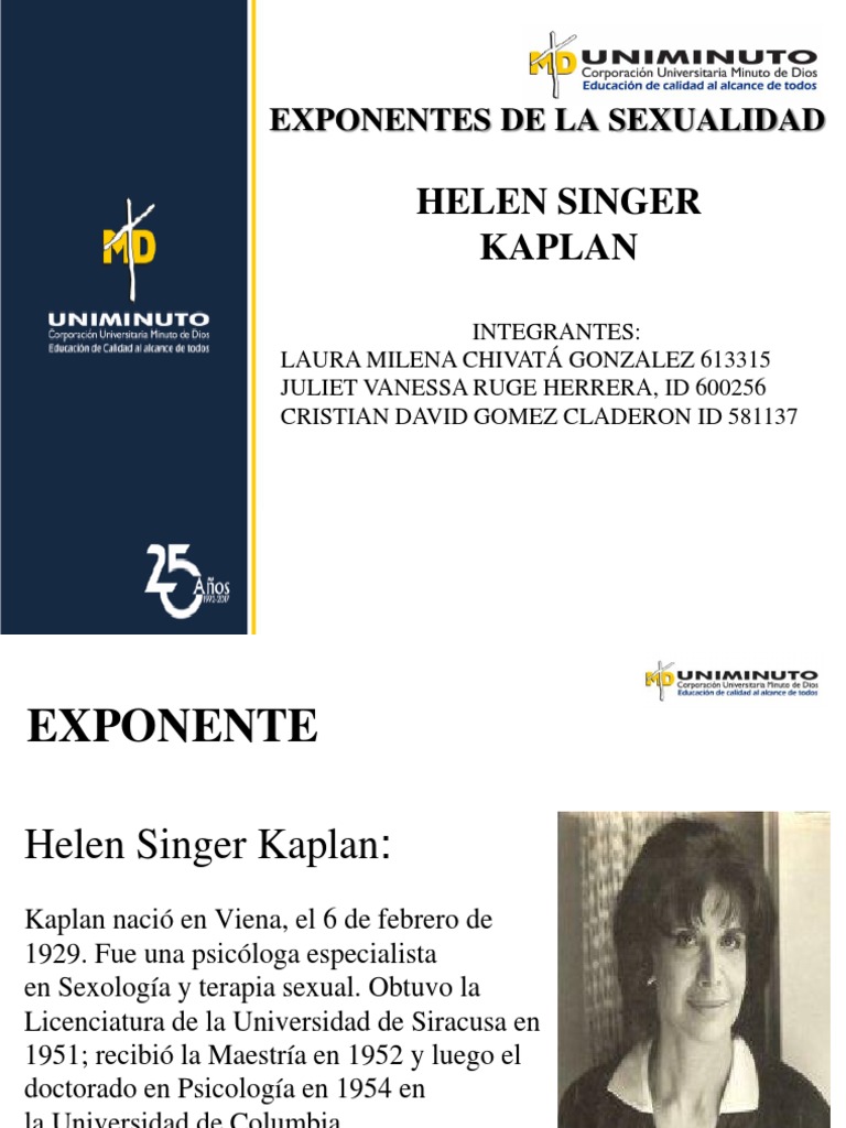 Si Helen Singer Kaplan PDF Eyaculación Orgasmo