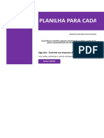 Planilha para cadastro de clientes