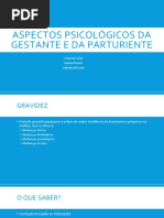 Aspectos psicológicos da gestante e da parturiente