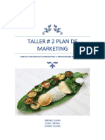 Taller # 2 Plan de Marketing: Areas Funcionales Marketing Y Responsabilidad Social