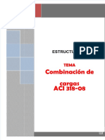 Combinaciones de carga ACI