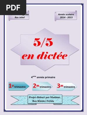 Projet Dictee 4eme Pdf Verbe