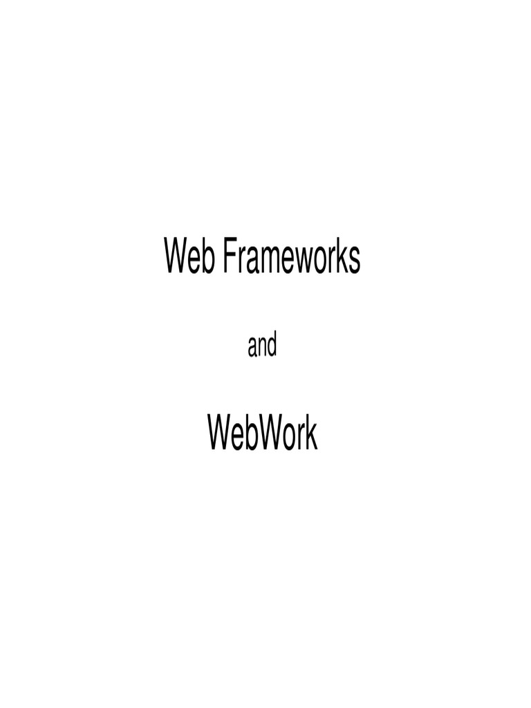 Frameworks and and PDF Java Servlet Class Programming)