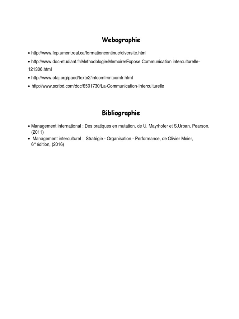 Exemples de Webographie et Bibliographie | PDF | Sciences sociales