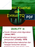 Definisi Kualitas Dan Evolusi TQM - PPT (Pert2)