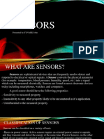 Sensors: Presented by SYNAJIE John
