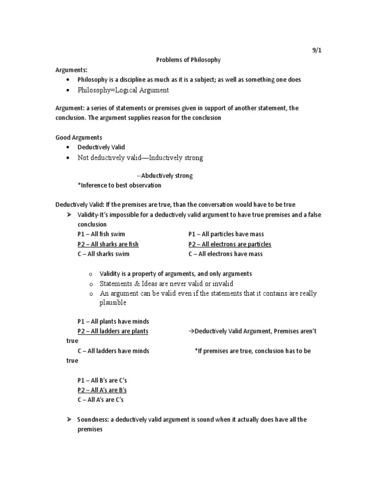 Philosophy Logical Argument | PDF