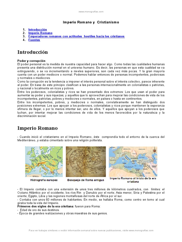 Imperio Romano y Cristianismo | PDF | Nerón | Constantino el grande