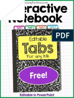 Interactive Notebook Tabs