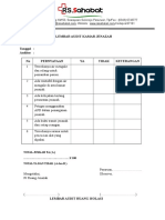 Formulir Audit Monitoring Area Kamar Mayat Dan Post Mortem