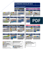 Calendario Escolarizado 2019 PDF