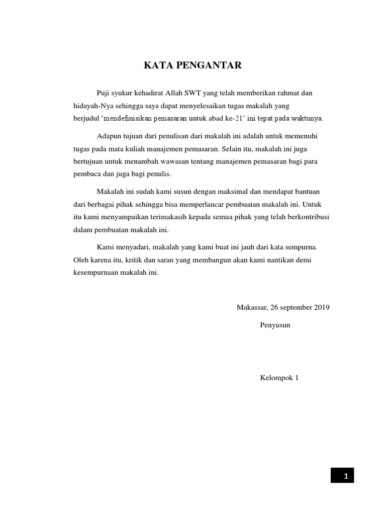 Makalah Manajemen Pemasaran