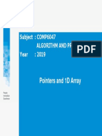 6 - Pointers and 1D Array