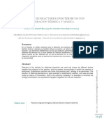 Simulación de Reactores Endotérmicos Con Integración Térmica y Másica