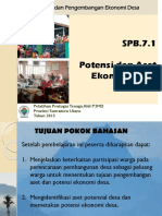 SPB.7.1 Potensi Dan Aset Ekonomi Desa. Sunardi