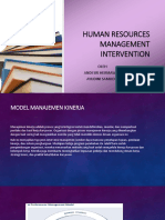 Human Resources Management Intervention