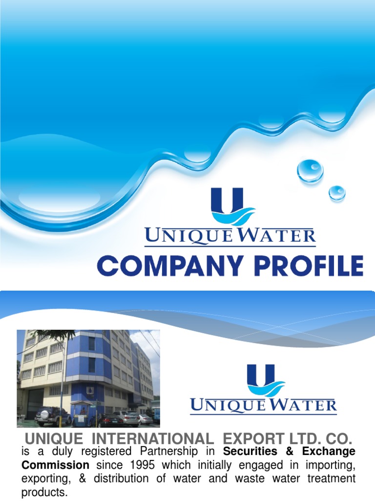 Company Profile Presentation 8.22.19 PDF Sewage Treatment Water