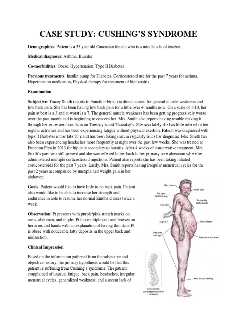 Case Study: Cushing and Addison | PDF | Weakness | Physical Therapy