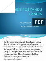 Penyegaran Kader Lansia