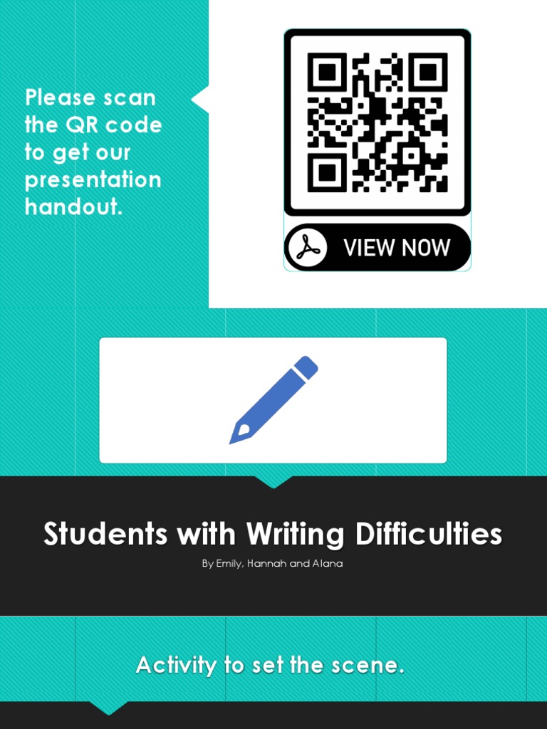 Strategies for Writing Difficulties | PDF | Dyslexia | Phonics