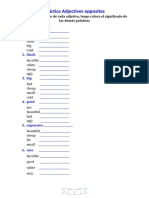 Práctica Adjectives Opposites