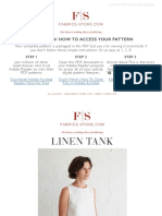 Linen Tank Sewing Pattern