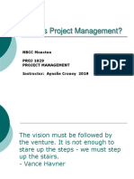 2019 Lesson 01 - What Is Project Management