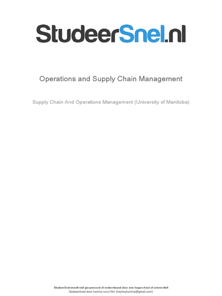 Operations management intelligence overview