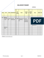 Risk Assessment Worksheet: Action Plan