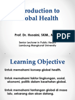 Introduction To Global Health