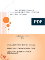 Latihan Penyelesaian Soal-Soal Prediksi Un Bing SMP/MT 2019-2020