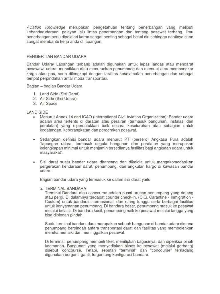 Aviation Knowledge Pdf